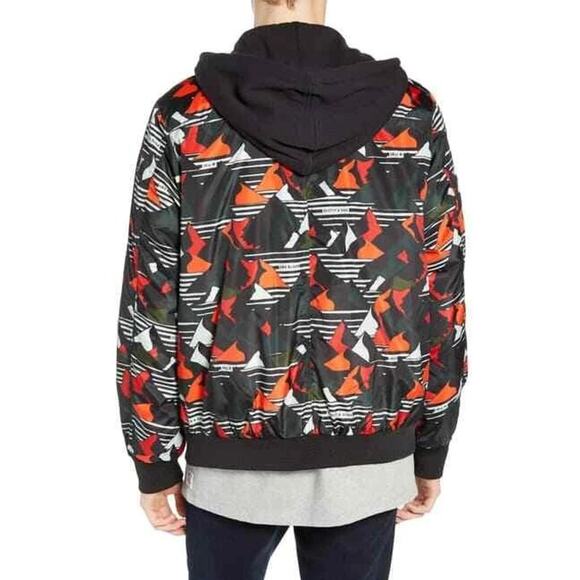 Scotch and Soda AMS Blauw Bomber Jacket Red/Black Mens Size Large - Picture 2 of 10